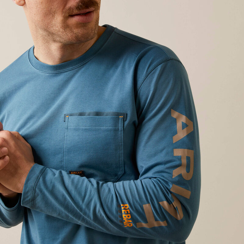 Ariat Men's Rebar Workman Logo Long Sleeve