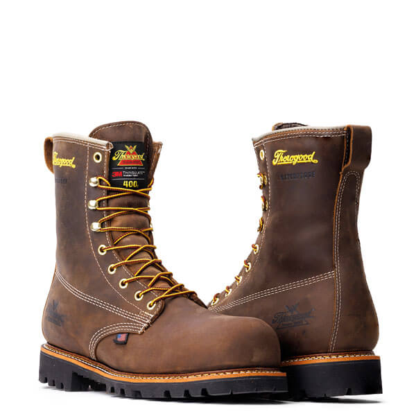 Thorogood Mens American Heritage 8" Waterproof & Insulated Nano Safety Toe Boot