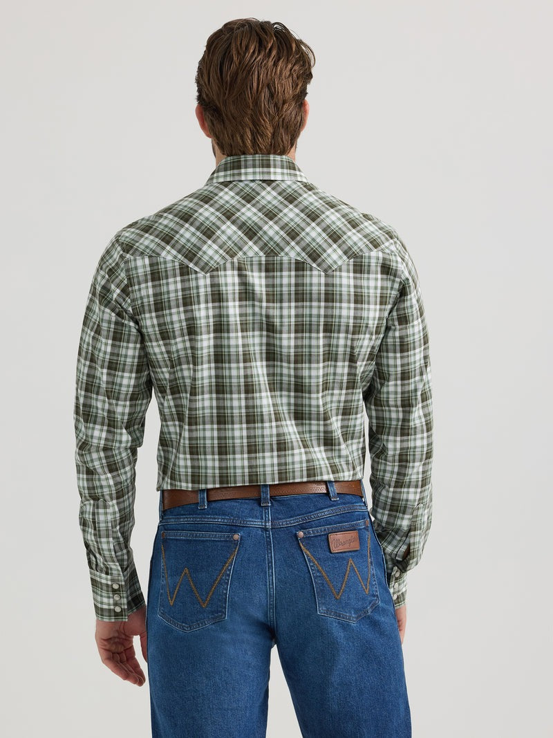 Wrangler Men's Retro Snap Front Long Sleeve Shirt