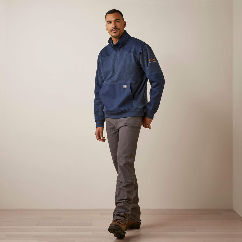 Ariat Men's Rebar Workman Duracanvas 1/4 Zip Sweatshirt
