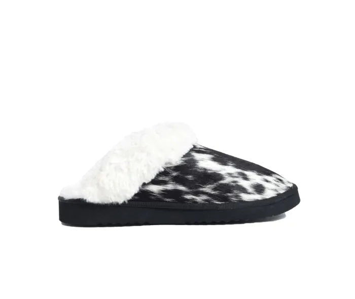 Myra Alamosa Hair-on Hide Lined Slippers