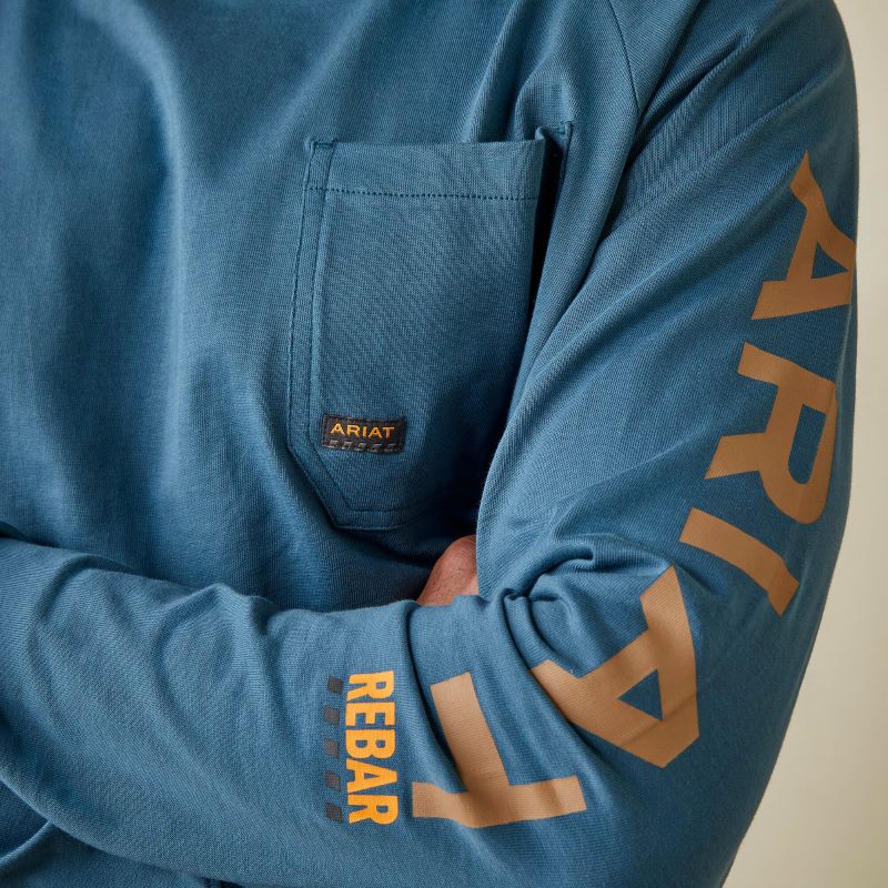 Ariat Men's Rebar Cotton Strong Graphic Long Sleeve T-Shirt