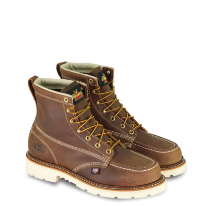 Thorogood Men's American Heritage 6" Trail Crazyhorse Safety Toe Moc Toe Boot