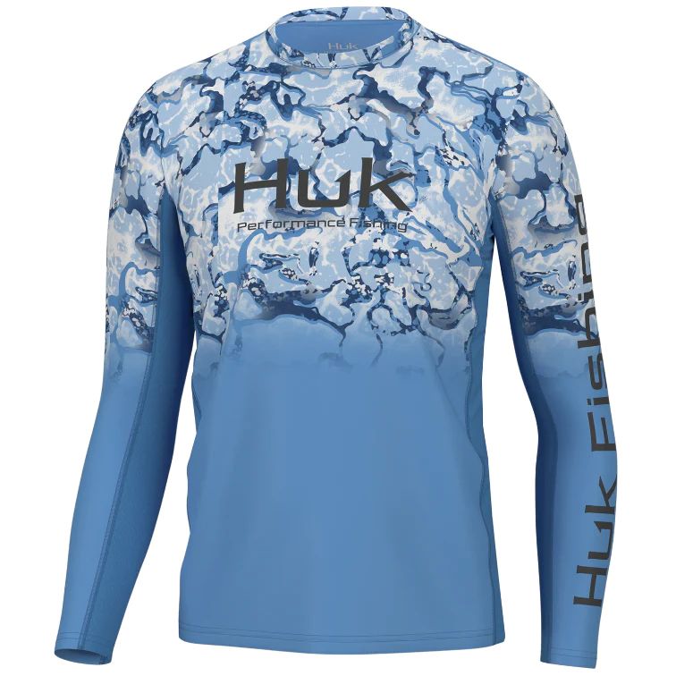 Huk Men's Long Sleeve Icon X Inside Reef Fade Shirt