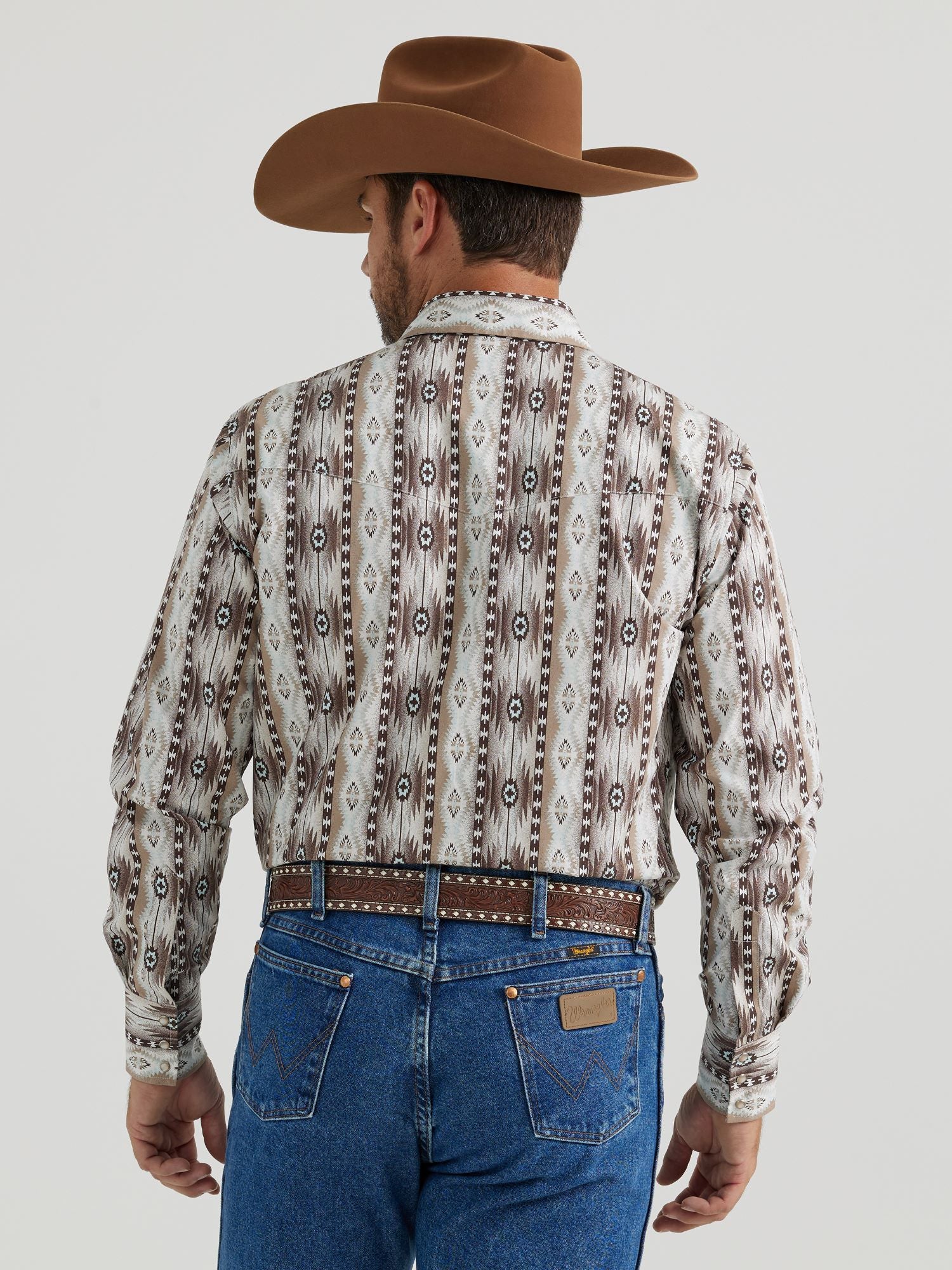 Wrangler Men's Checotah Long Sleeve Western Shirt