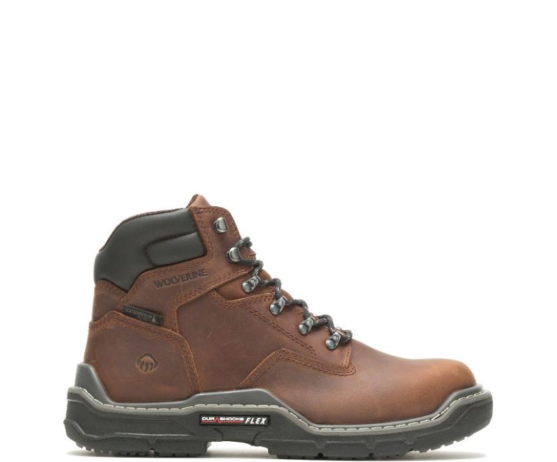Wolverine Men's Raider Durashocks Waterproof 6" Carbonmax Work Boot