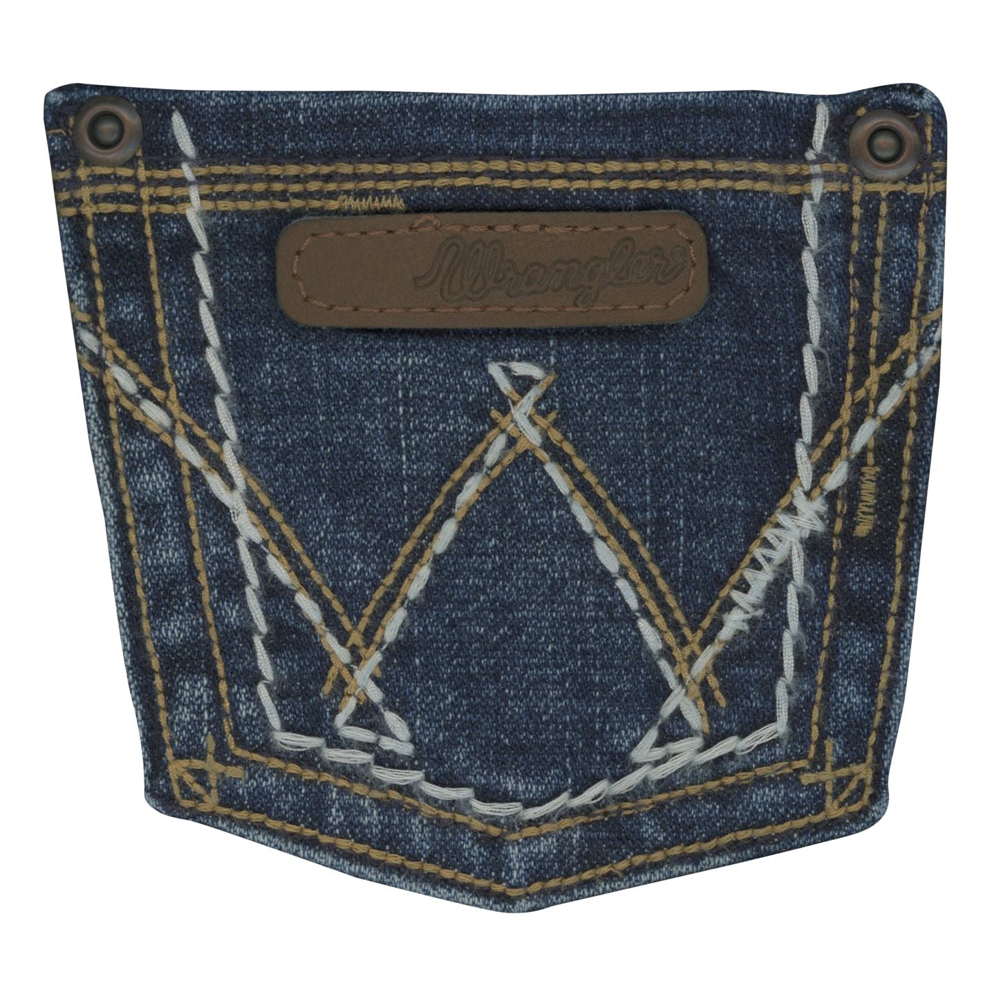 Wrangler Girls' Stitch Patch Boot Cut Jeans