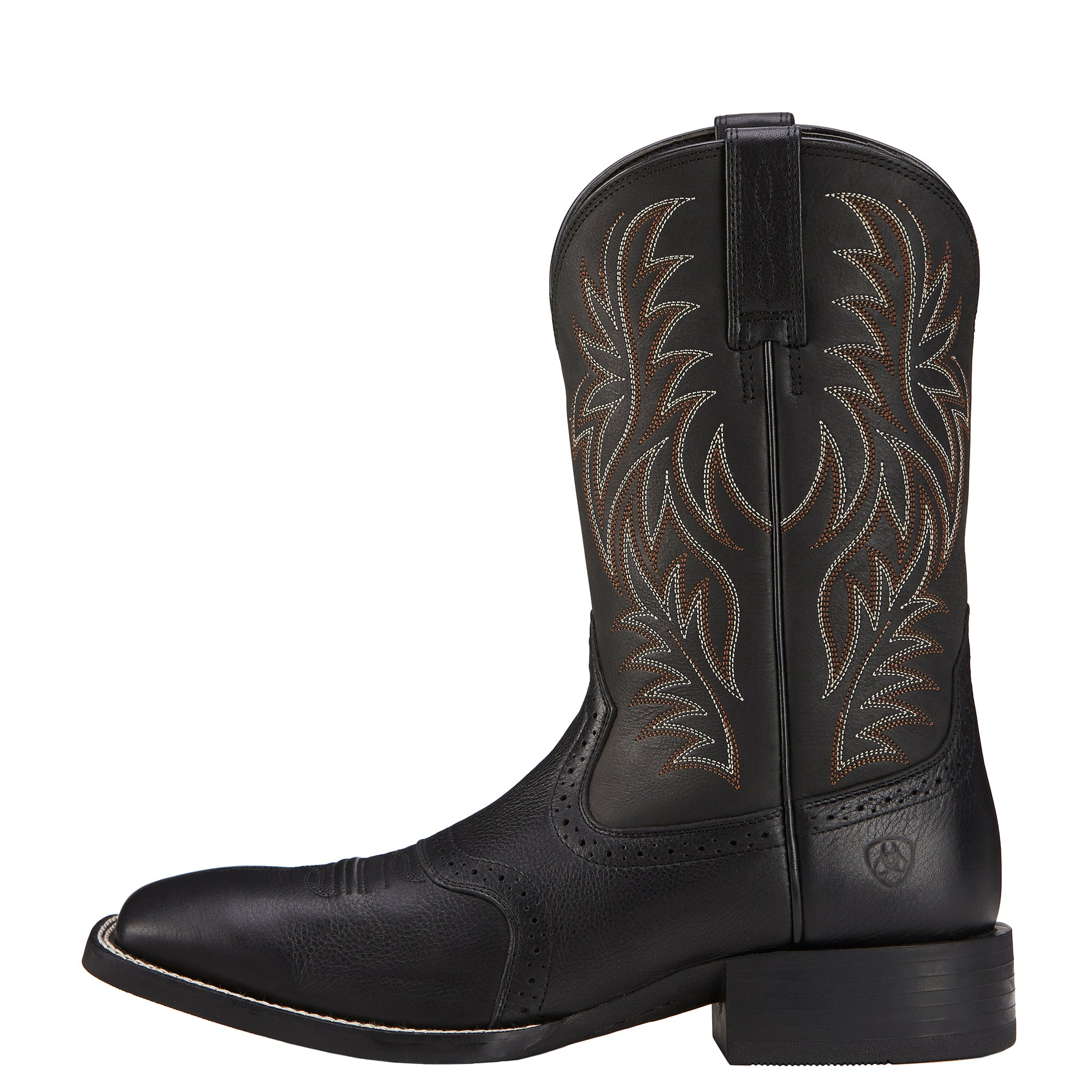 Men's Sport Western Wide Square Toe