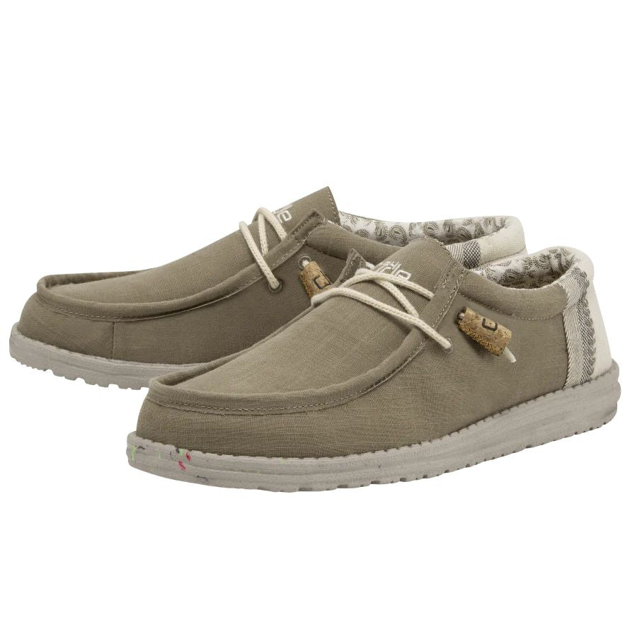 Hey Dude Men's Wally Linen Natural Mows
