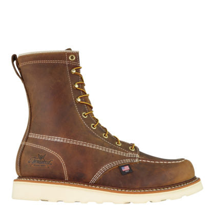 Thorogood Men's American Heritage 8" Trail Crazyhorse Safety Toe Moc Toe Wedge