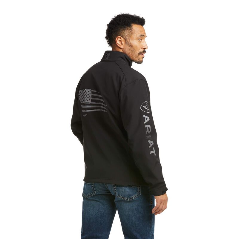 Ariat Men's Logo 2.0 Patriot Softshell Water Resistant Jacket