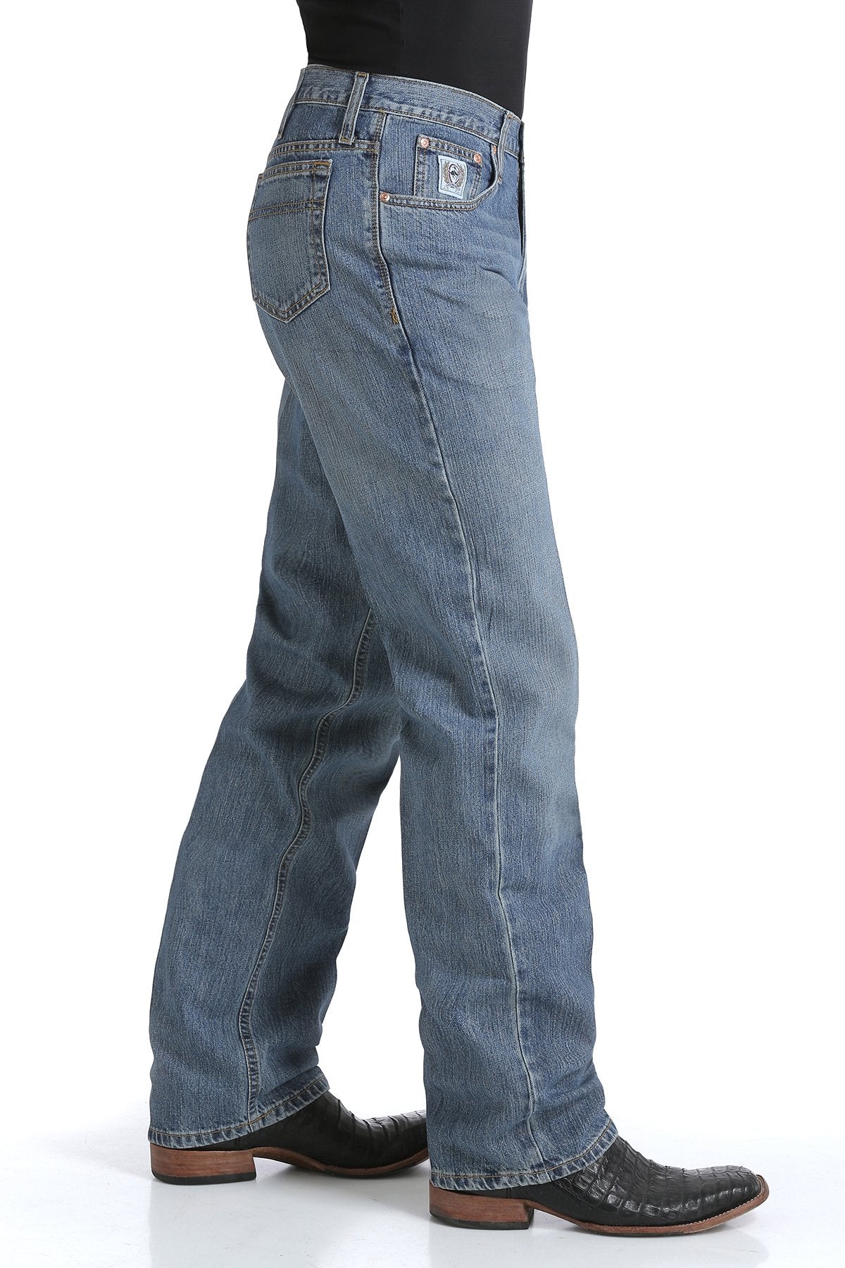 Cinch Men's Relaxed Fit White Label Mid Rise, Relaxed, Straight Leg Jean