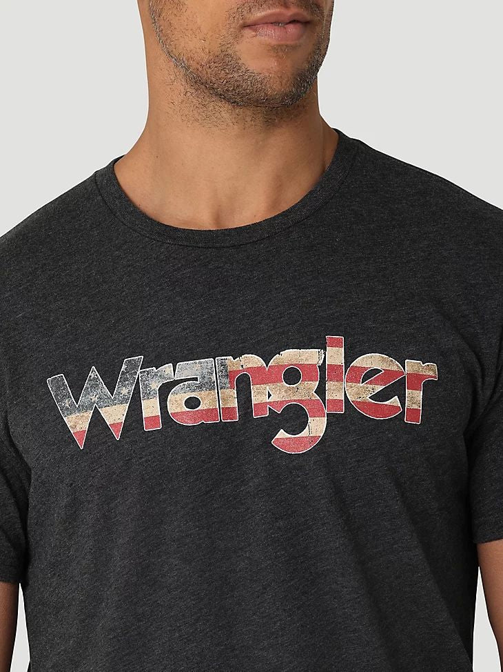Wrangler Men's American Flag Kabel T-Shirt