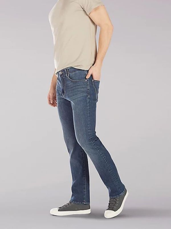 Lee Men's Extreme Motion Slim Straight Leg Jeans In Cortez