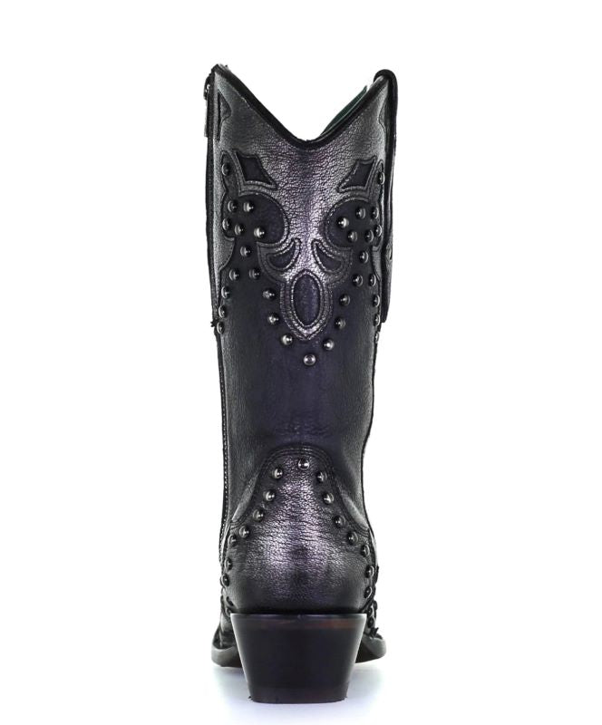 Corral Women's Silver Overlay Studded Western Boots