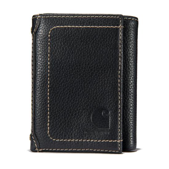 Carhartt Men's Pebble Leather Trifold Wallet