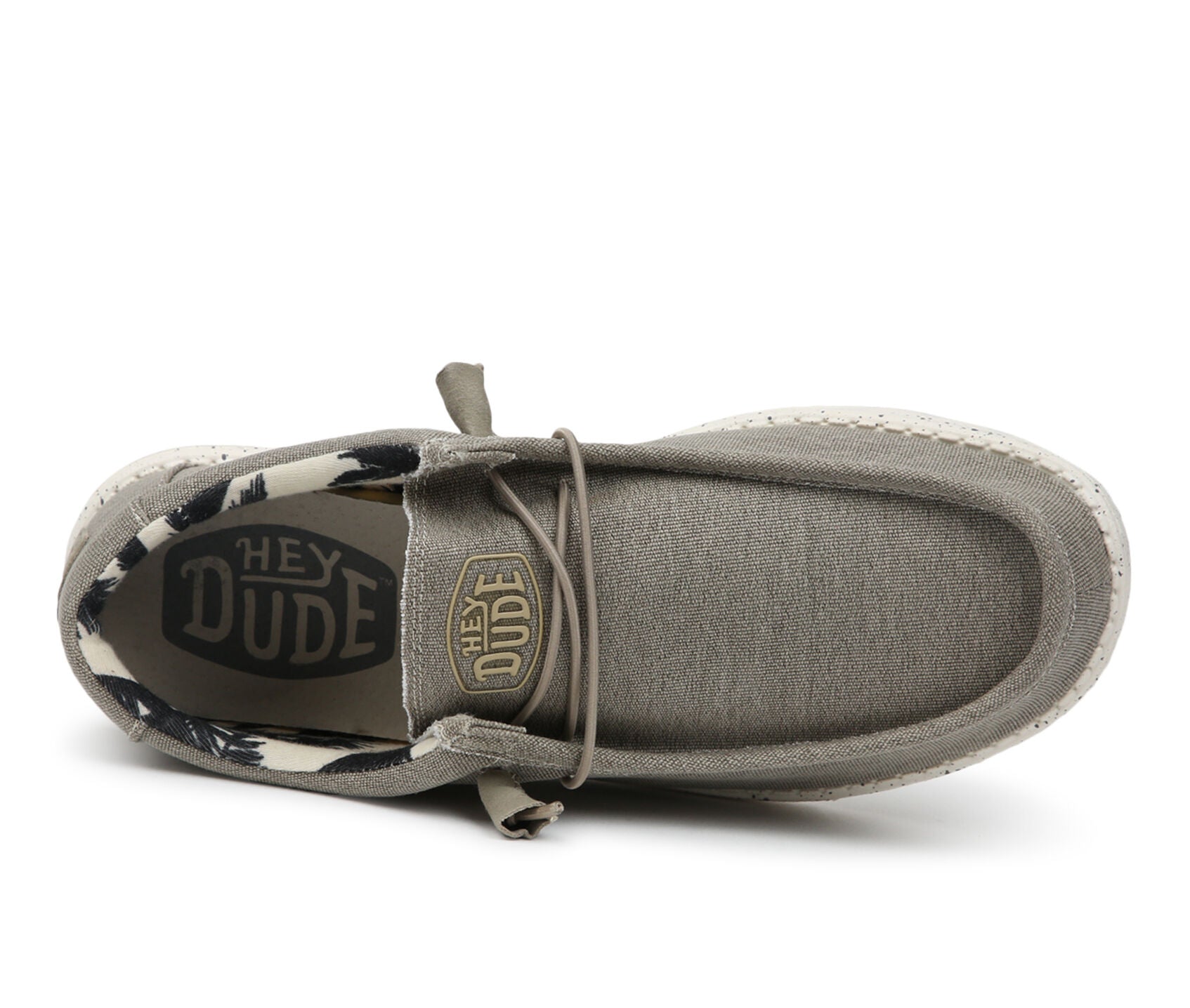 Hey Dude Men's Wally Canvas Stretch Beige