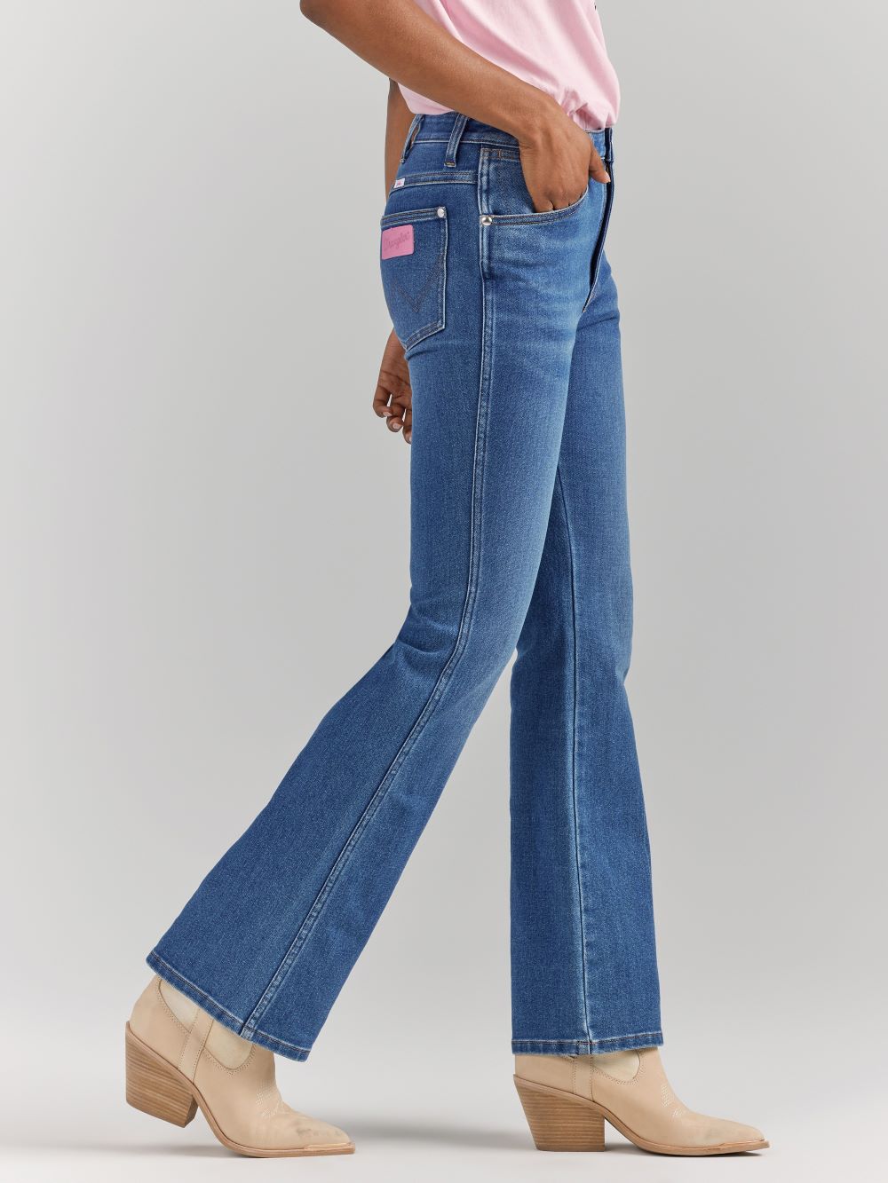 Wrangler Women's Barbie Westward High Rise Bootcut Jean