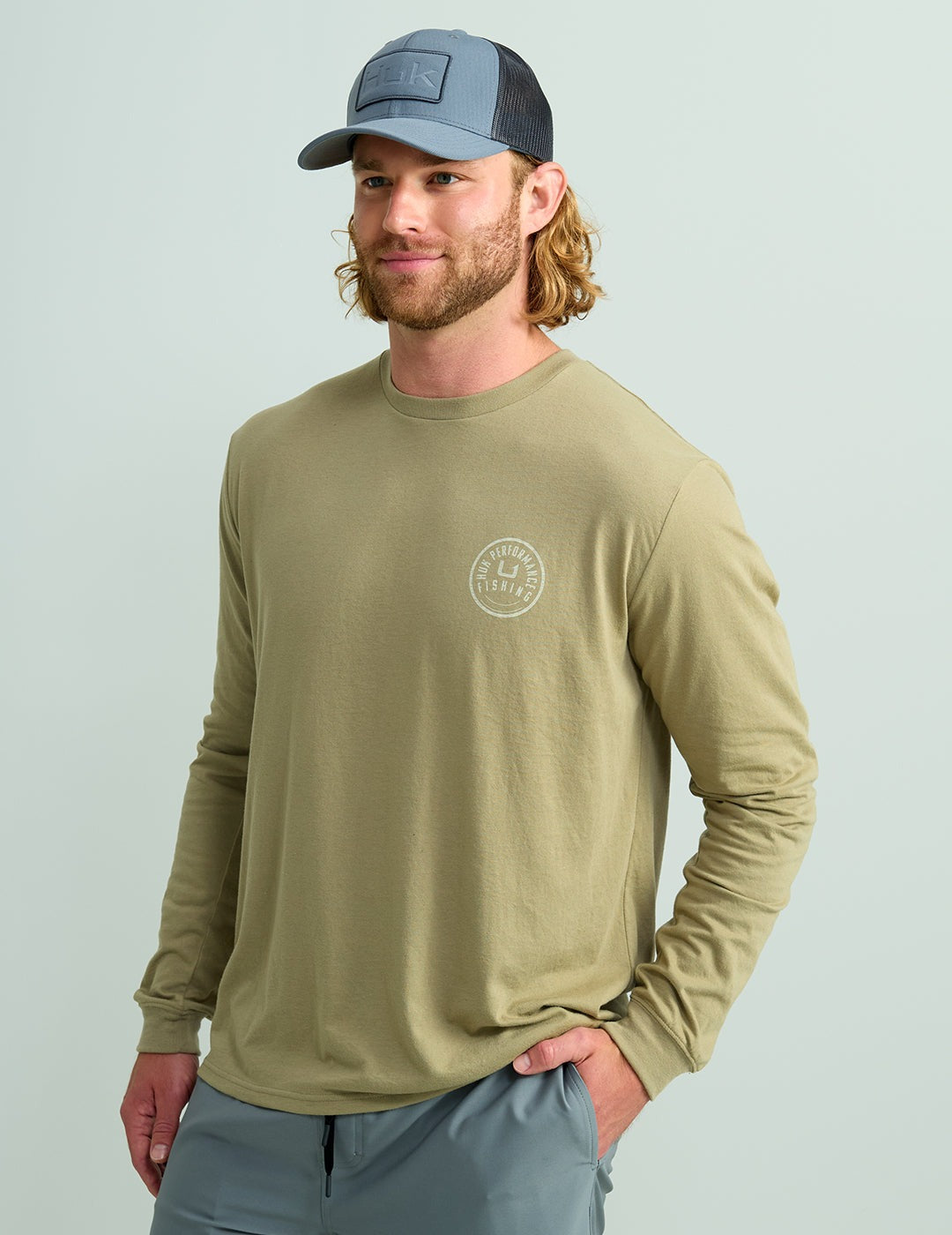 Huk Men's Graphic Long Sleeve Tee
