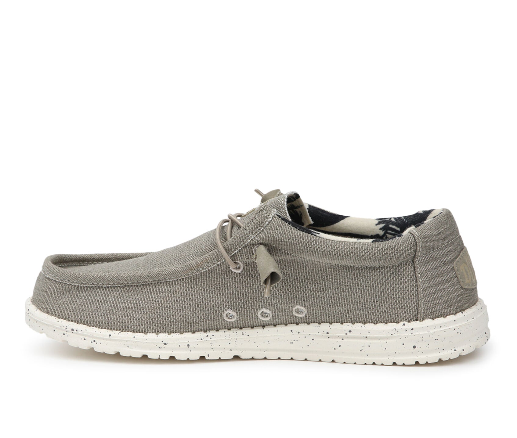 Hey Dude Men's Wally Canvas Stretch Beige