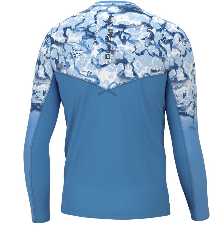 Huk Men's Long Sleeve Icon X Inside Reef Fade Shirt