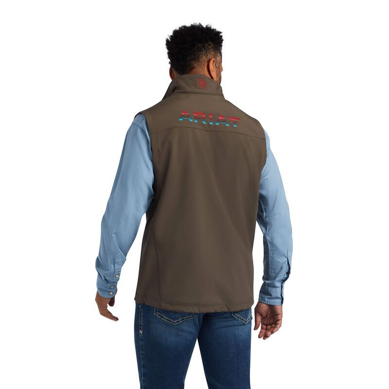 Ariat Men's Logo 2.0 Softshell Vest Banyan Bark