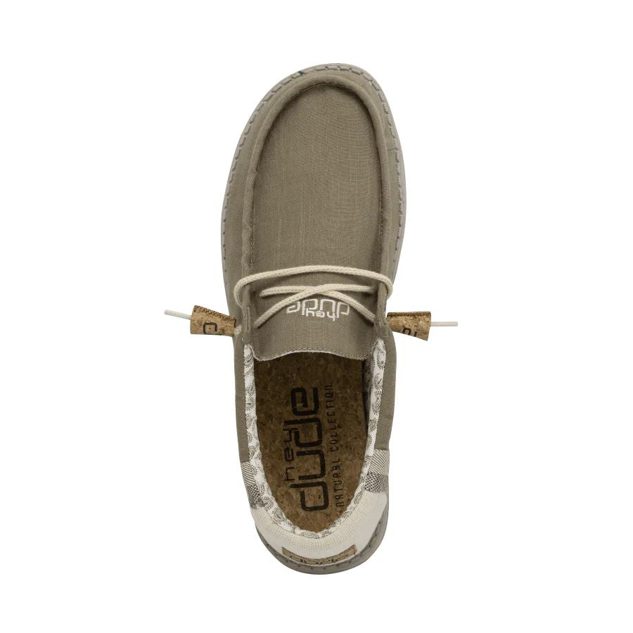 Hey Dude Men's Wally Linen Natural Mows