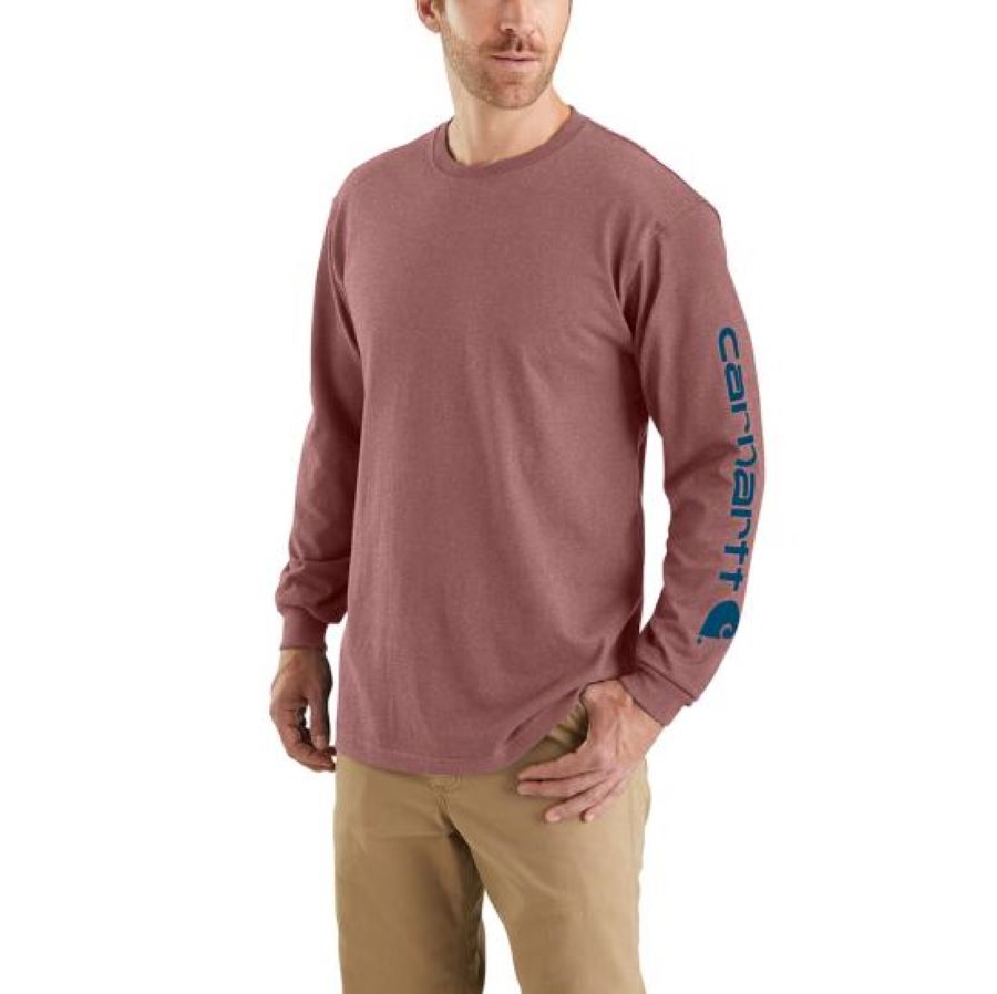 Carhartt Men's Workwear Long-Sleeve Graphic Logo T-Shirt
