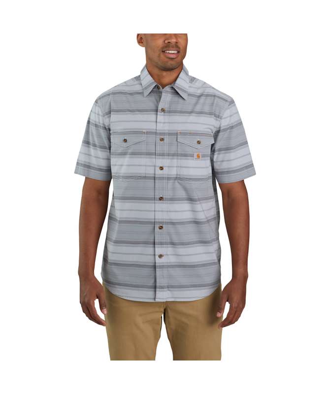 Carhartt Men's Rugged Flex Relaxed Fit Lightweight Short-Sleeve Plaid Shirt