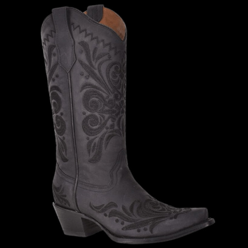 Circle G Women's Black Filigree Western Boots