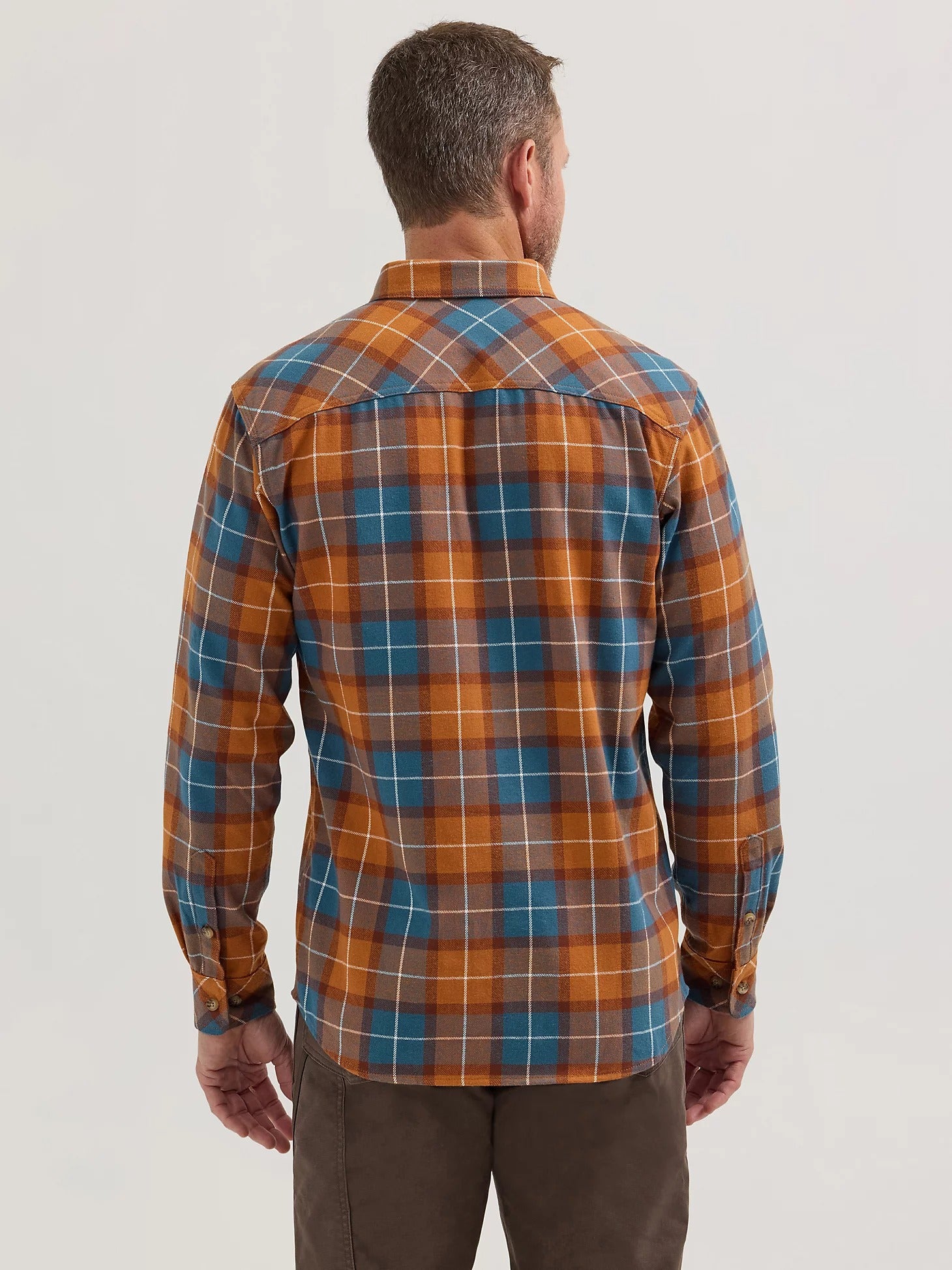 Wrangler Men's Riggs Workwear Lightweight Flannel Plaid Work Shirt