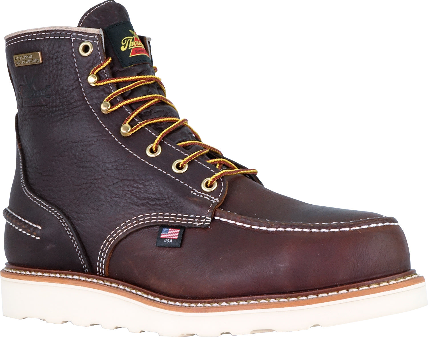 Thorogood Men's Briar Pitstop Safety Toe Moc Toe Maxwear Wedge Work Boot
