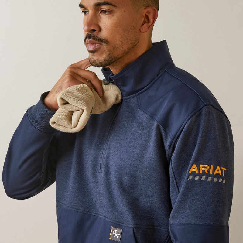 Ariat Men's Rebar Workman Duracanvas 1/4 Zip Sweatshirt