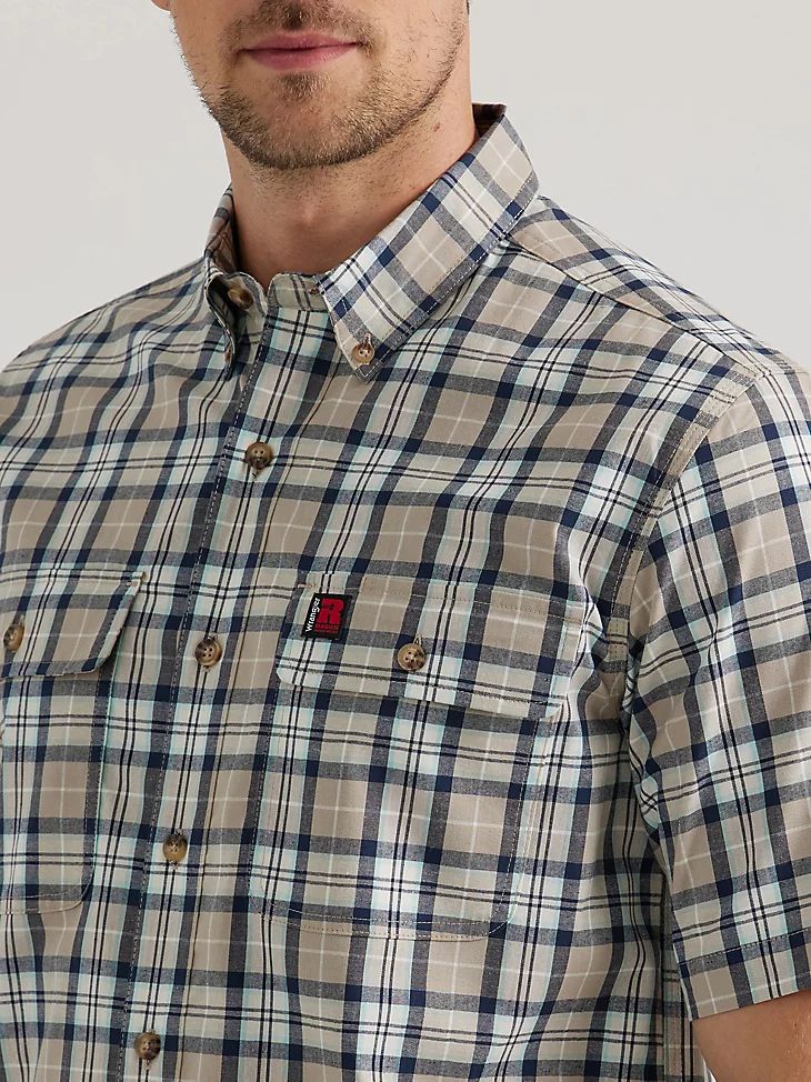 Wrangler Men's Riggs Workwear Plaid Work Shirt