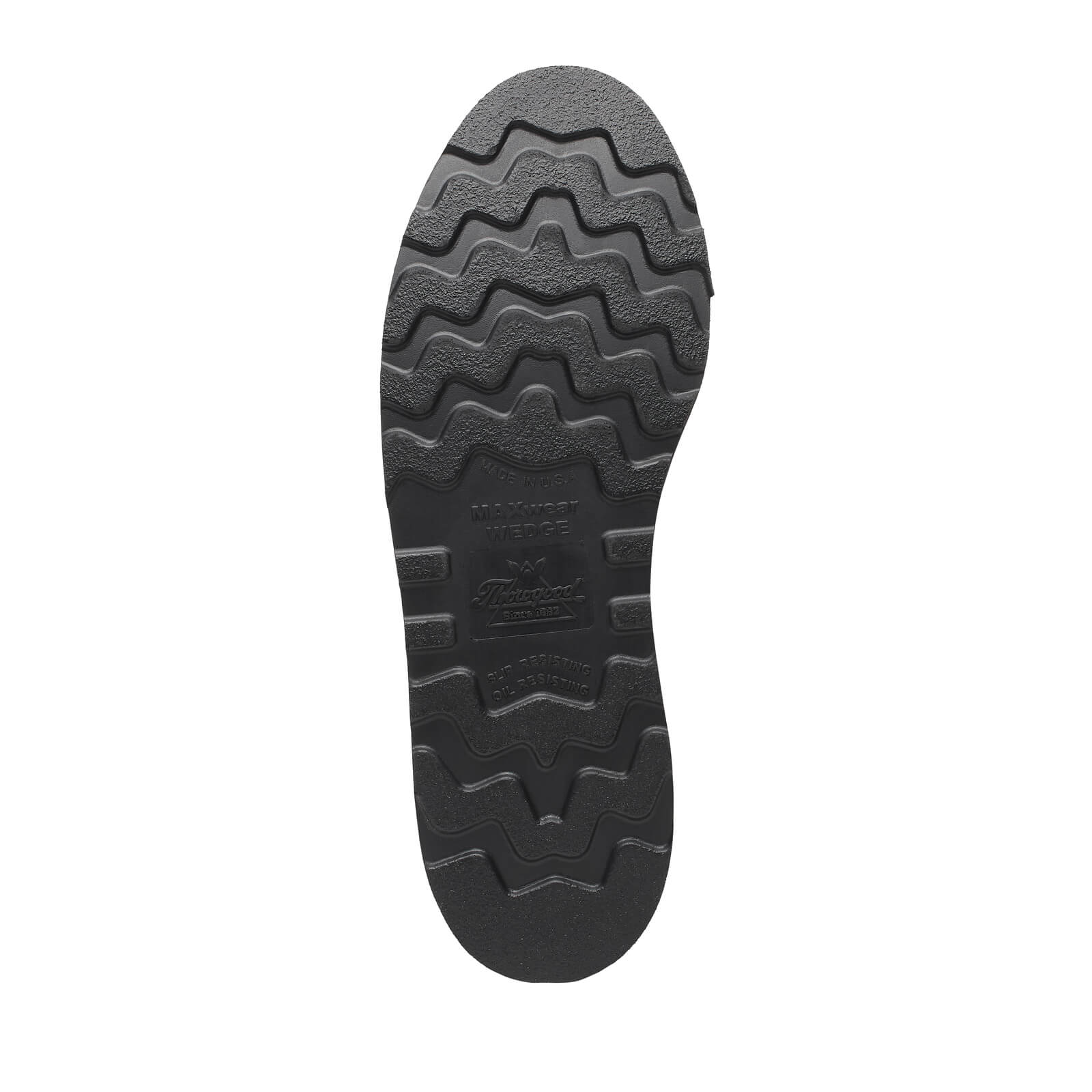 Thorogood Men's American Heritage – 8" Tobacco Steel Moc Toe BLK Wedge