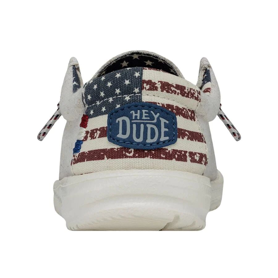 Hey Dude Youth Off White Patriotic