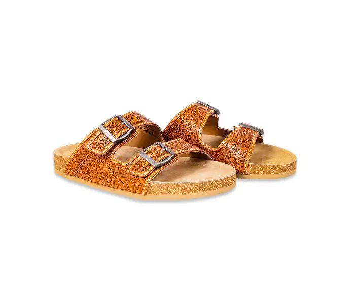 Myra Molly Megan Hand-tooled Sandals