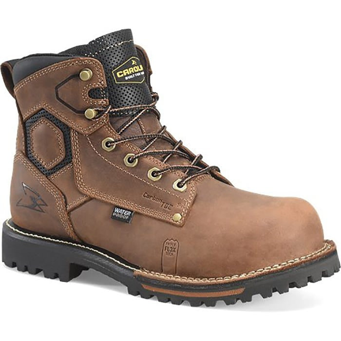 Carolina Men's Brown Composite Toe Pitstop 6" Waterproof EH Work Boot