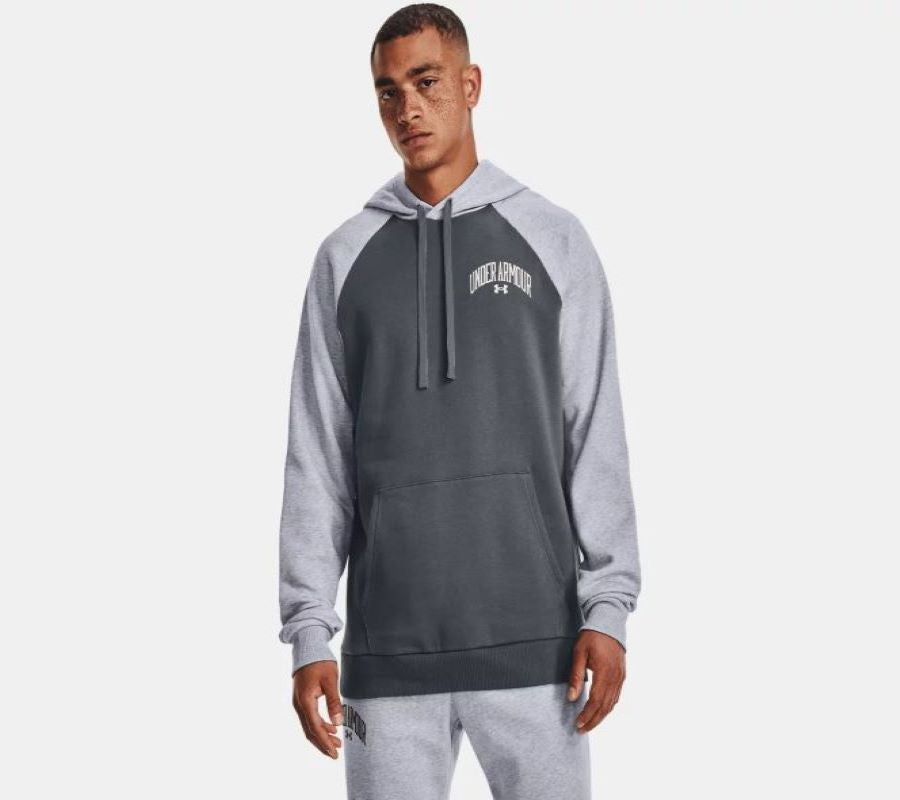 Under Armour Men's Rival Fleece Wordmark Colorblock Hoodie