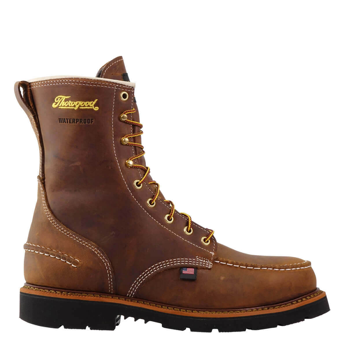 Thorogood Men's 8" Crazyhorse Moc Toe Work Boot