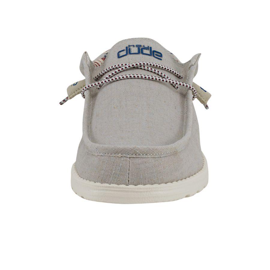 Hey Dude Men's Wally Off White Patriotic