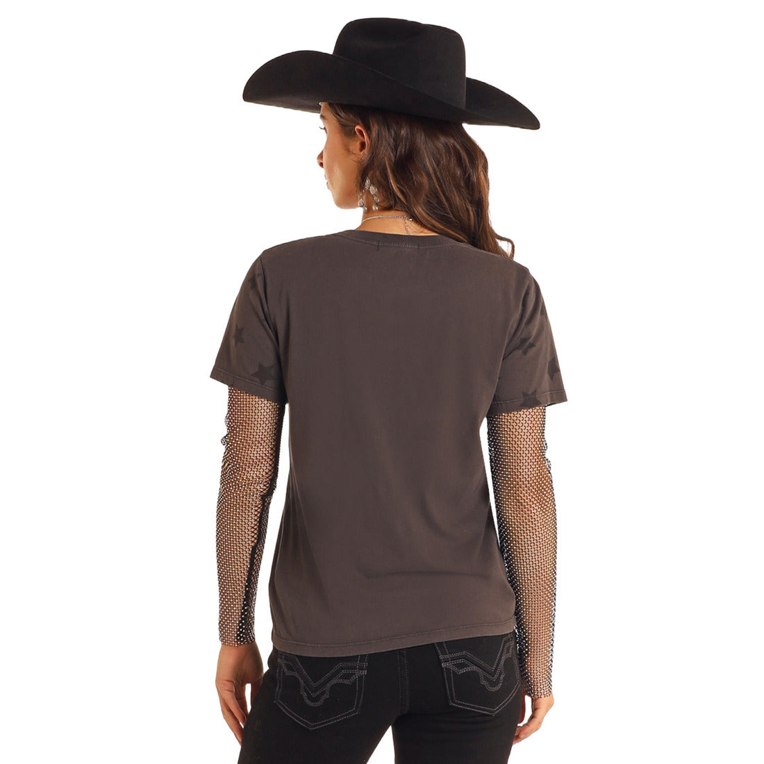 Rock & Roll Women's Rhinestone Rodeo T-Shirt