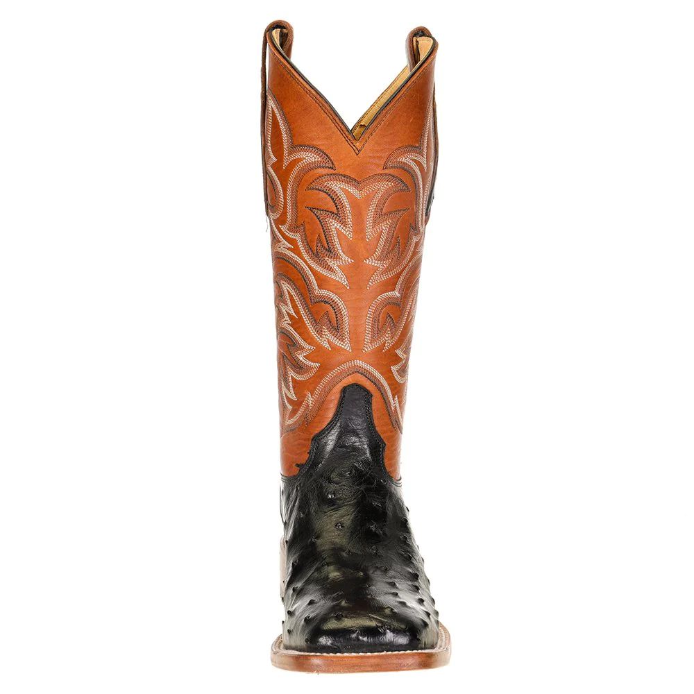 Justin Men's Pascoe Full-Quill Ostrich Western Boots