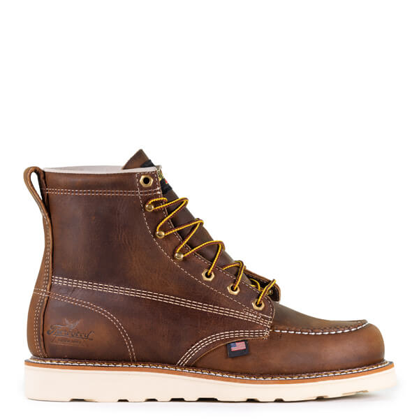 Thorogood Men's American Heritage 6" Trail Crazy Horse Moc Toe Maxwear Wedge