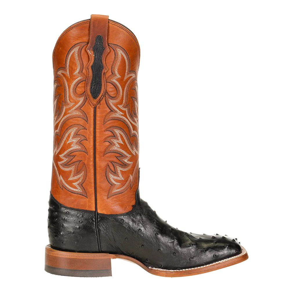 Justin Men's Pascoe Full-Quill Ostrich Western Boots