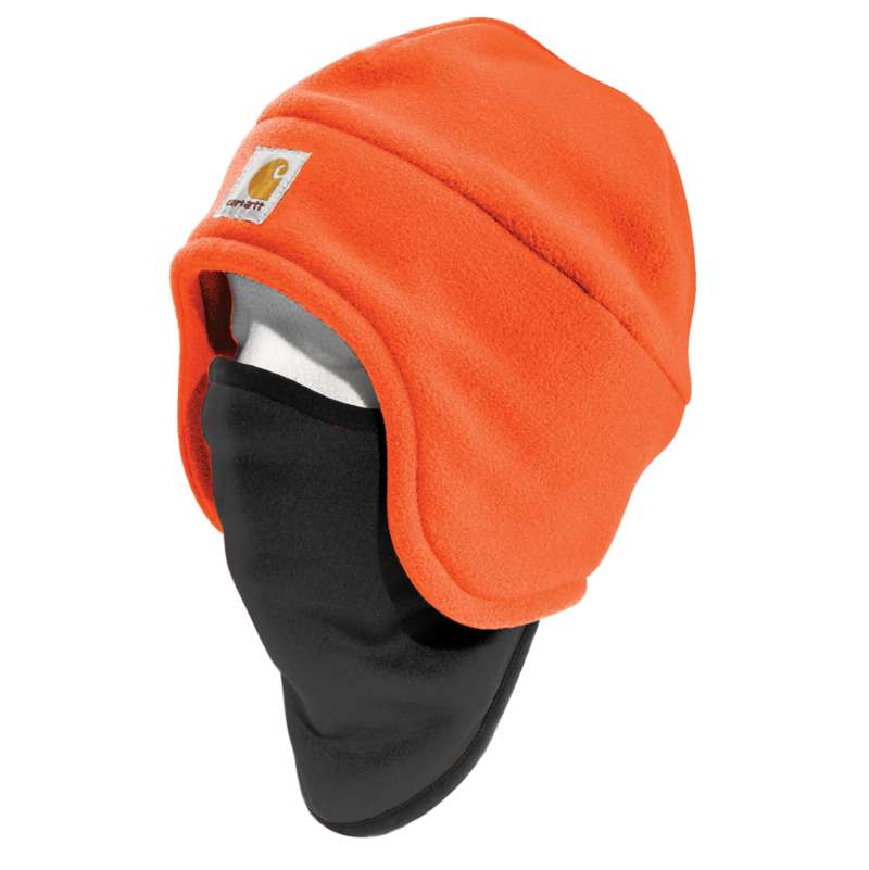 Carhartt Men's Fleece 2-In-1 Headwear - BRITE ORANG BOG
