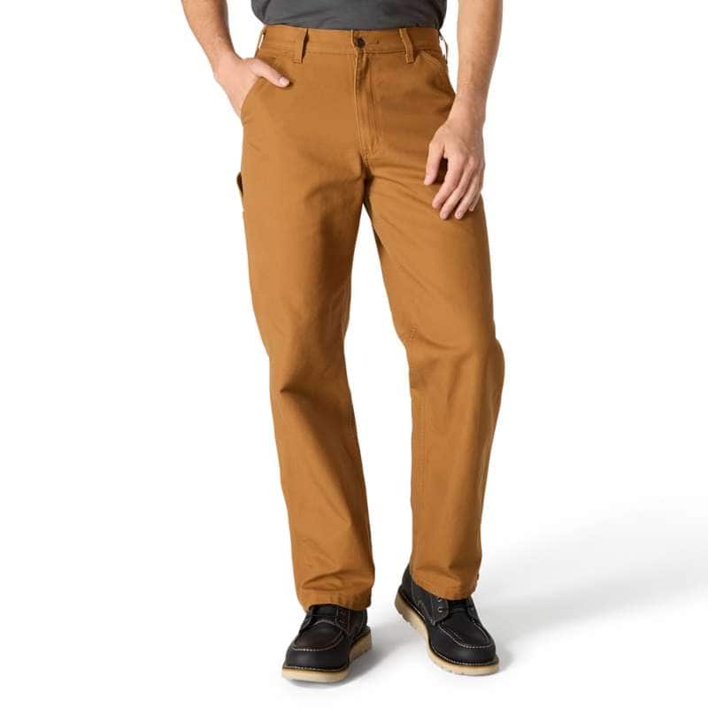 Carhartt Men's Loose Fit Washed Duck Utility Work Pant - BRN