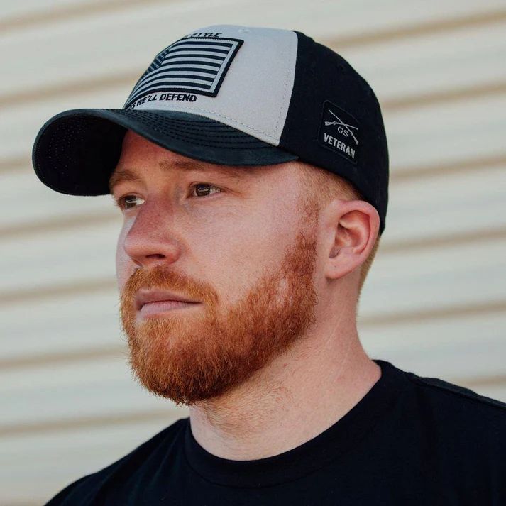 Grunt Men's Veteran Flag Hat