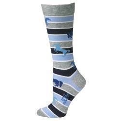 Boot Doctor Ladies Crew Horse Striped Sock