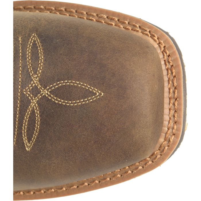 Double H Men's 11" Dark Brown Wide Roper Toe Western Boot
